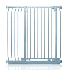 Safetots Extra Tall Elite Safety Gate, 98cm - 107cm, Matt Grey, Extra Tall 96.8cm in Height, Pressure Fit Stair Gate, Baby Gate for Doors Hallways and Spaces, Safety Barrier, Easy Installation