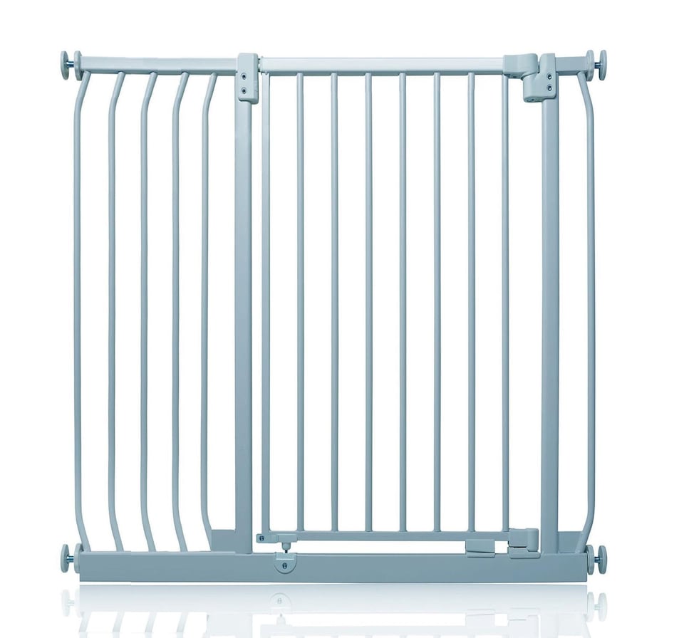 image 1 of Safetots Extra Tall Elite Safety Gate, 98cm - 107cm, Matt Grey, Extra Tall 96.8cm in Height, Pressure Fit Stair Gate, Baby Gate for Doors Hallways and Spaces, Safety Barrier, Easy Installation