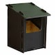 image 1 of Eco Robin Nest Box - Recycled LDPE Plastic/Wood - L17 x W17 x H26 cm Black | One Size