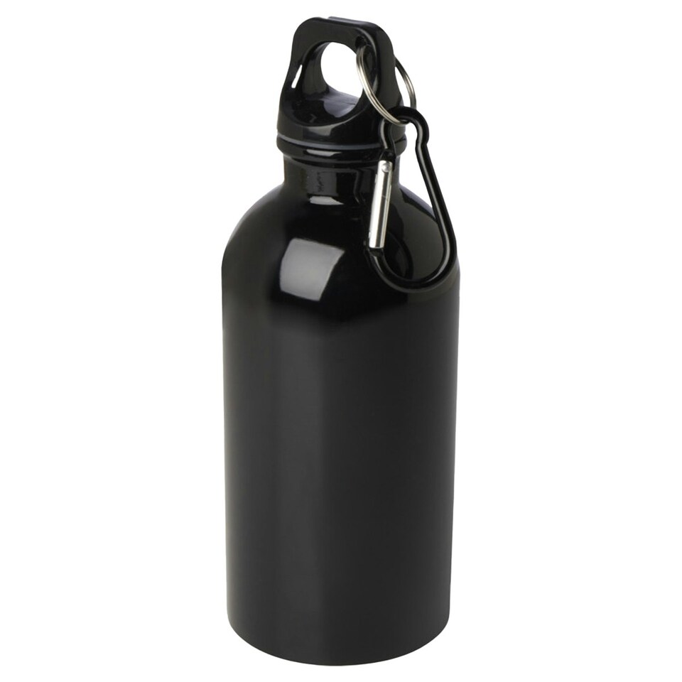 image 1 of Floso Stainless Steel Single Wall 400ml Water Bottle - Solid Black - One Size