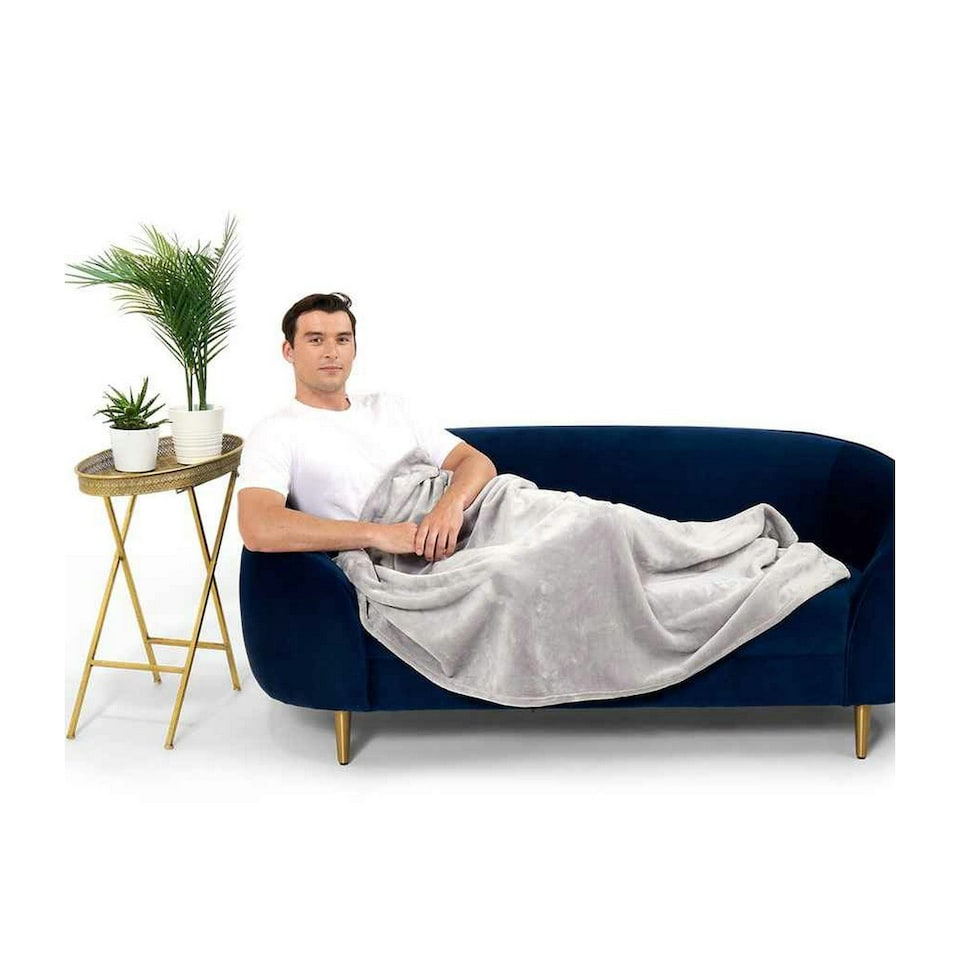 image 1 of Brand Lab Fleece Blanket - Silver Grey - One Size