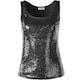 image 5 of Sleeveless Sequin Top - Women's | Black | black | S | 1