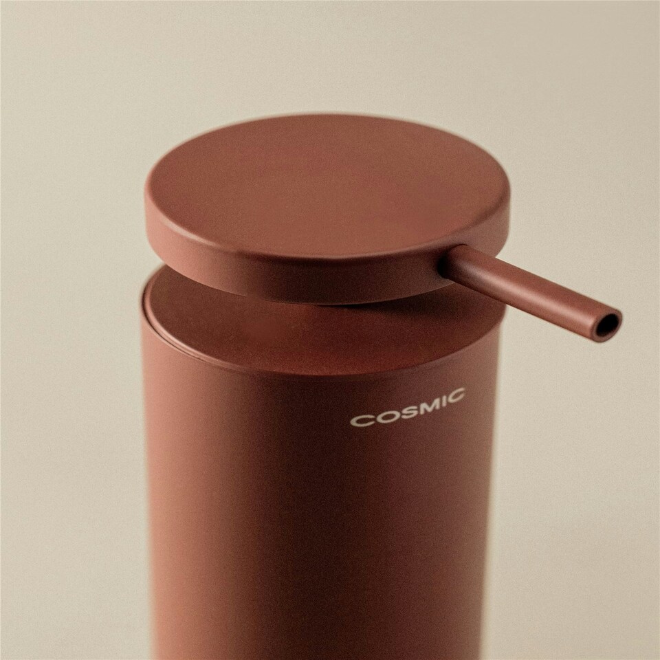 image 1 of Cosmic Soap Dispenser with Durable Stainless Steel for Bathroom, Black - 185ml
