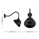 image 4 of ValueLights Porter Pair Black Outdoor Wall Lantern and Warm White Bulb