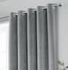 image 3 of Luxury Enhanced Living Grey Velvet, Supersoft, Blackout, Thermal Pair of Curtains with Eyelet Top - 66 x 90 inch (168x229cm) | Grey | Grey | 2
