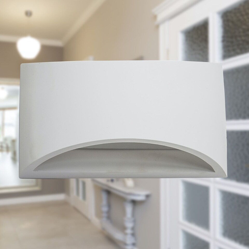 image 1 of Marmo - White G9 Plaster Wall Light | White | 1