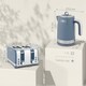 image 5 of HOMCOM Kettle and Toaster Set, 1.7L 3000W Rapid Boil Jug Kettle with Otter Thermostat, Limescale Filter, 4 Slice Toaster with 7 Browning Controls, Crumb Tray, Blue | Blue