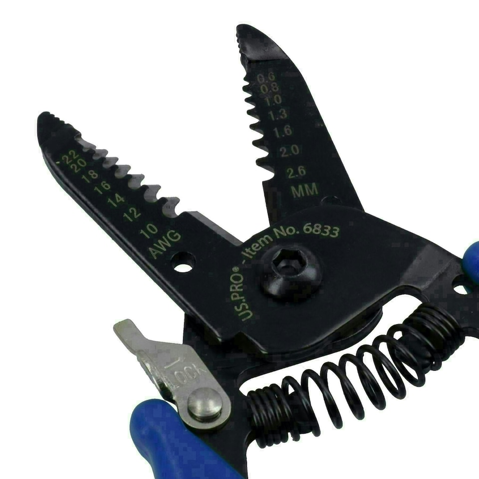 image 1 of 6in Mini Hand Held Electrical Wire Strippers Cutters for Wire 0.6mm - 2.6mm