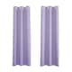 image 1 of Lilac Eyelet Curtains - Thermal Blackout Curtains - 46 x 63 Inch Drop - 2 Panel | Purple | One Size