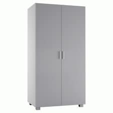Kids 2-Door  Wardrobe Grey | Unit Colour: Grey