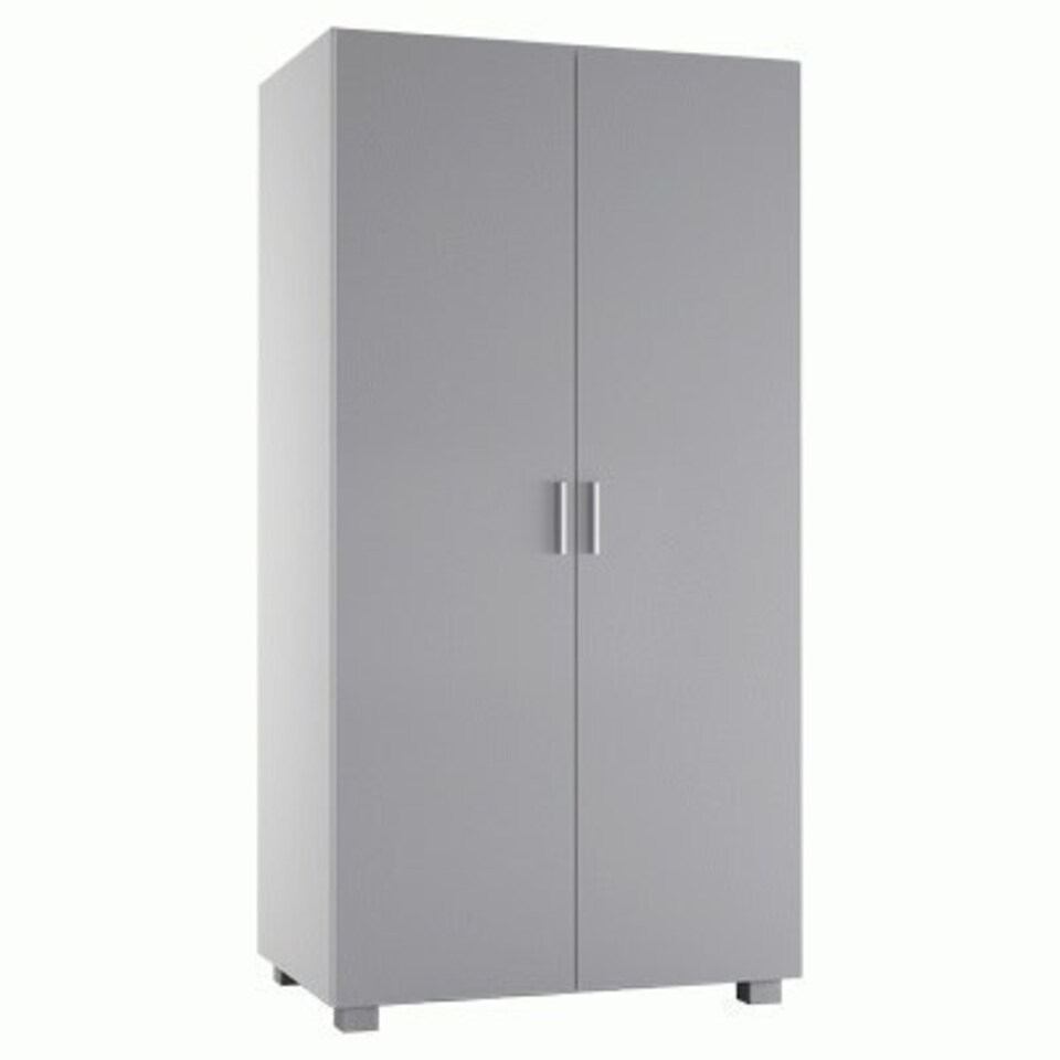 image 1 of Kids 2-Door Wardrobe Grey | Unit Colour: Grey
