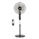 image 1 of GEEPAS 16’’ Pedestal Fan with Remote Control – 60W  Free-Standing, Oscillating (Black)