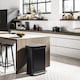 image 3 of Simplehuman 45L Rectangular Kitchen Pedal Bin with Liner Pocket, Matte Black Steel