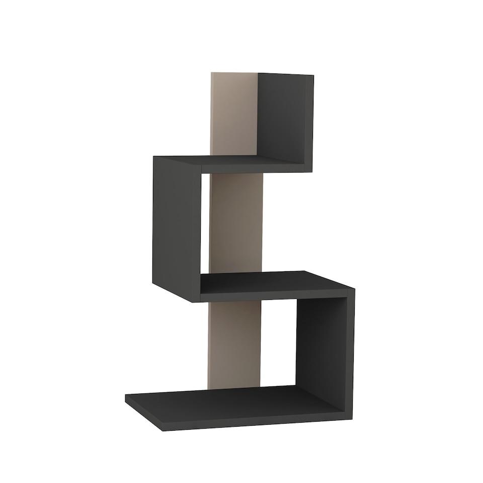 image 1 of Decortie Rosie 3-Tier Side Table 42x30x72cm Anthracite Grey
