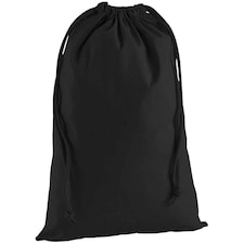 Westford Mill Premium Cotton Stuff Bag - Black - 40cm x 61.5cm | Black | One Size
