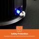 image 4 of GEEPAS 1.7L Electric Kettle 3000W 360° Rotational Base Cordless Jug Kettle|Black|Fluted
