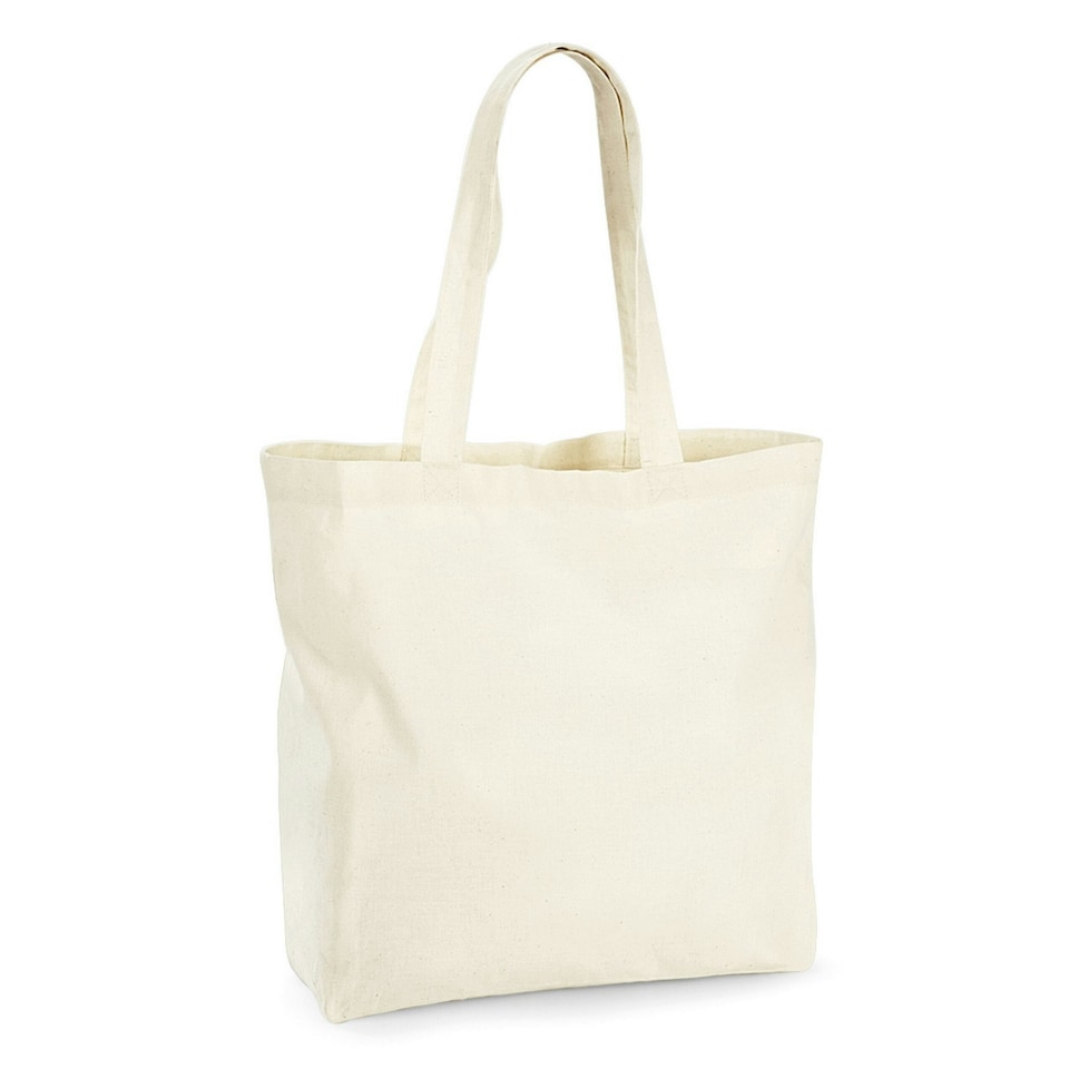 image 1 of Westford Mill Premium Maxi Organic Tote - Natural - One Size Cream