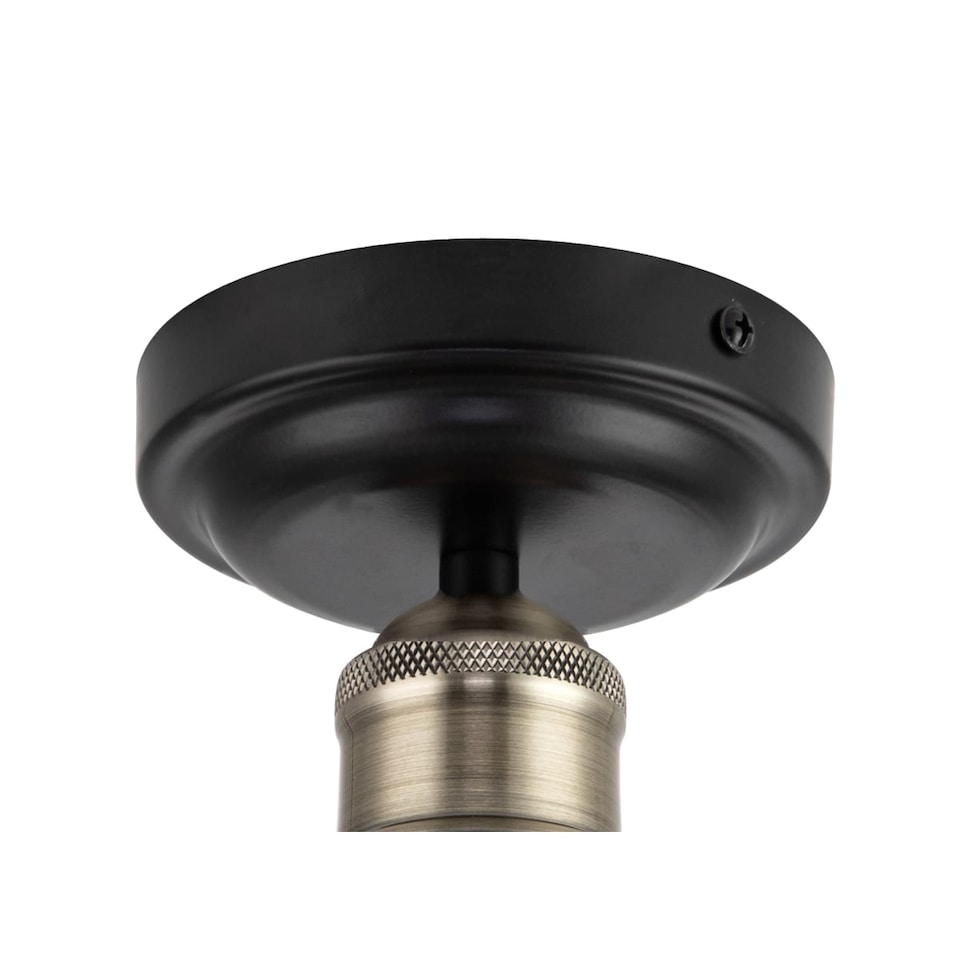 image 1 of COSYLYTE Bowley Bathroom Light Classic Ribbed Glass Ceiling Flush Light - Matt Black | Gold | 1