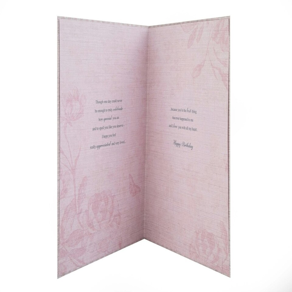 image 1 of Intricate Traditional Floral Design for One I Love Birthday Card
