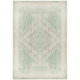 image 1 of KUKOON Pastel Green Distressed Persian Medallion Non Slip Washable Low Pile Rug 60cm x 110cm Green