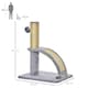 image 7 of PawHut Cat Tree for Indoor Cats with Scratching Post, Hanging Ball, Grey