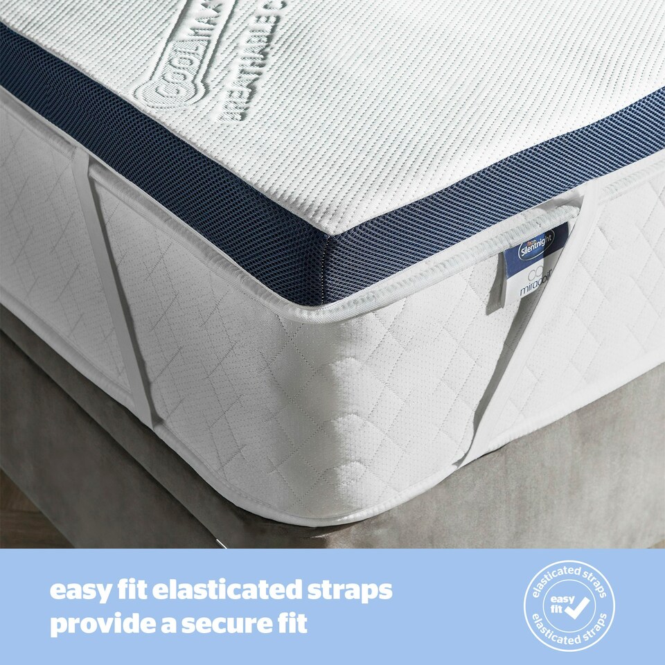 image 1 of Silentnight Wellbeing Collection Cool Touch Mattress Topper, 8 cm Thick, Memory Foam, Double