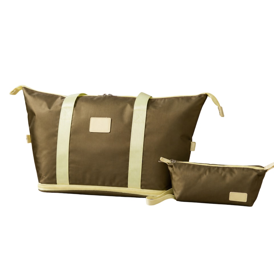 image 1 of Stylish Duffel Bag & Toiletry Bag, Perfect Gym, Travel & Everyday Carry - Army Green