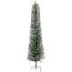 image 1 of HOMCOM 7 Foot Artificial  Pencil Christmas Tree with  Branches, Green