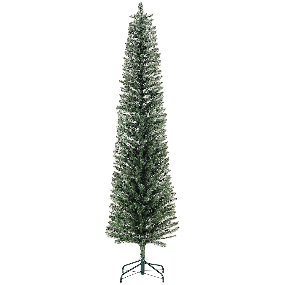 image 1 of HOMCOM 7 Foot Artificial Pencil Christmas Tree with Branches, Green