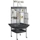 image 1 of Yaheetech 156 cm Tall Play Top Rolling Metal Bird Cage Black