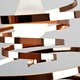 image 1 of ValueLights Contemporary Copper Metal Double Ribbon Spiral Swirl Ceiling Light Pendant