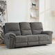 image 5 of Fosse 3 Seater Manual Recliner Fabric Sofa Grey | Dark Grey