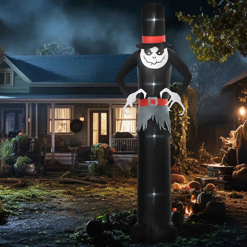 image 1 of Outsunny 10' Inflatable Halloween Ghost Outdoor Decoration Waterproof LED Light