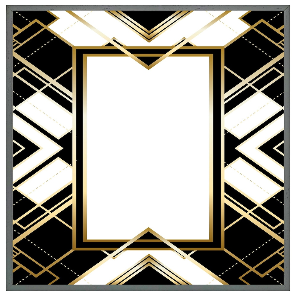 image 1 of Art deco frame (Picture Frame) Grey | XL