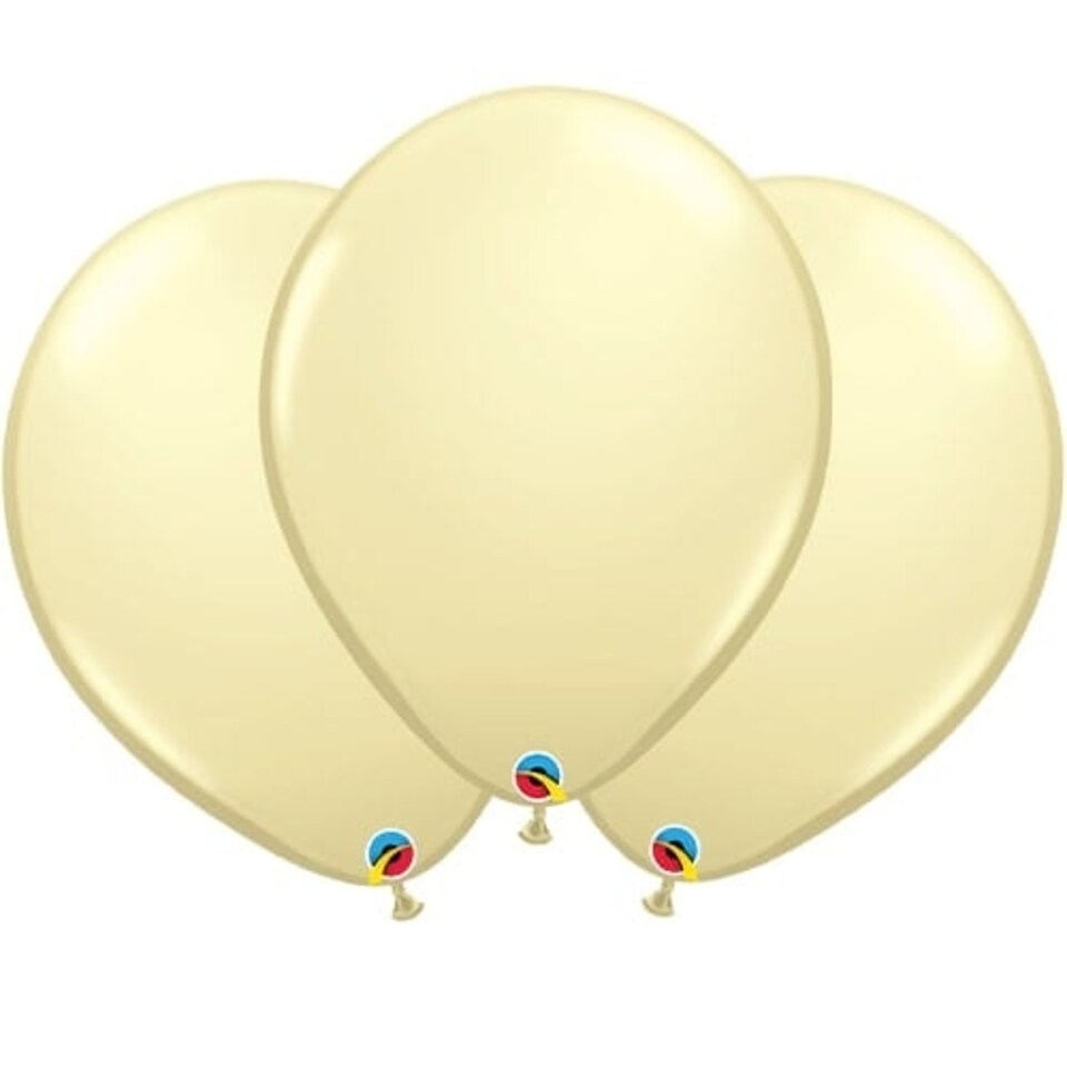 Ivory Silk Latex Qualatex Balloons 40cm / 16 in - Pack of 50
