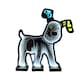 image 3 of 40cm LED Infinity Snowdog Christmas Decoration with Wooden Base