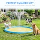 image 6 of PawHut 170cm Splash Pad Sprinkler for Pets Dog Pool Non-slip Outdoor Yellow