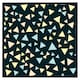 image 2 of Yellow & blue triangles (Picutre Frame) White | XL