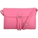 image 1 of Premium Soft Genuine Leather Cross Body Shoulder Bag, Tassel Detail Pink | Rose