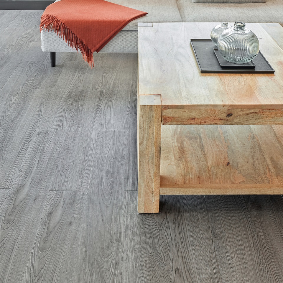 image 1 of Self Adhesive Floor Planks | 5.9x35.9in (91.4x15.2cm) Each | Peel & Stick Vinyl Flooring | Grey Wood Effect | Easy DIY | Stick On Tiles for Home Floors | Grey | 1.39 sqm
