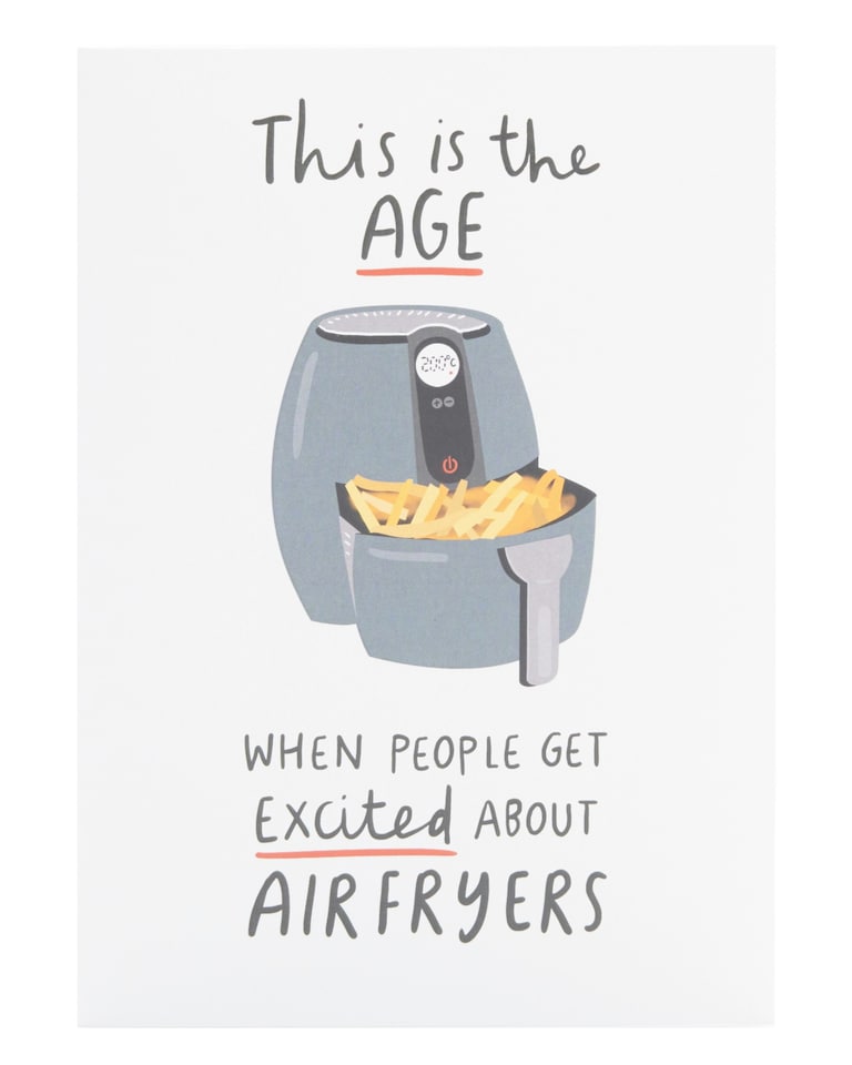 image 1 of Humour Birthday Card - Air Fryer