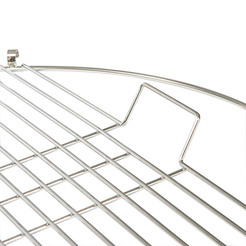 image 1 of Harbour Housewares 72.5cm Fire Pit BBQ Grill - Round Metal Cooking Grill Steel Mesh for Barbecues, Cooking & Camping