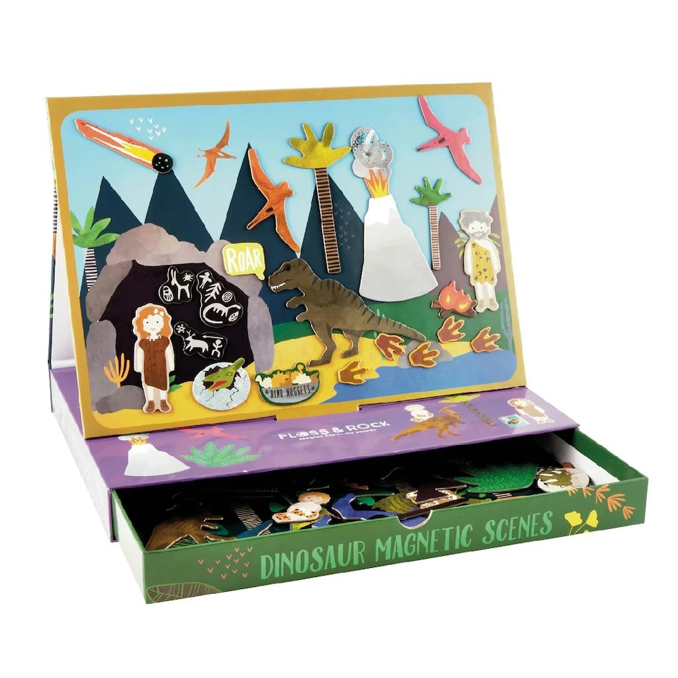 image 1 of Floss & Rock Magnetic Activity Scene - Dinosaur