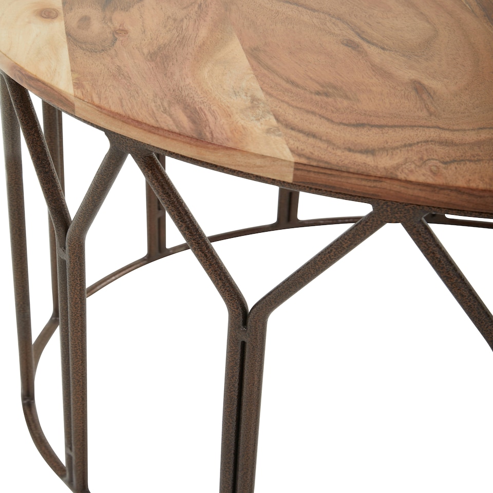 image 1 of Interiors by Premier Natural Mango Wood Large Side Table Brown