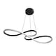 image 1 of ValueLights Infinity Matte Black Loop Bar LED Ceiling Light | Black