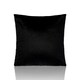 image 1 of Plain Velvet 45cm x 45cm Black Cushion Set of 4 | Black | 45cm x 45cm x 10cm | 4