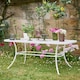 image 2 of Cream Slatted Outdoor Coffee Table White