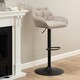 image 4 of Brooke Swivel Bar Stool with Height Adjustable Function in Monza Beige.