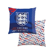 England FA Glory Crest Filled Cushion - Blue/White/Red - One Size
