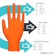 image 4 of Unigloves Orange Pearl Box of 100 Nitrile Gloves